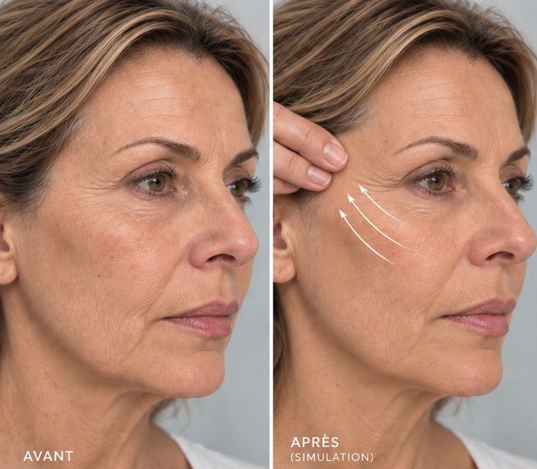 Fils tenseurs visage Montpellier